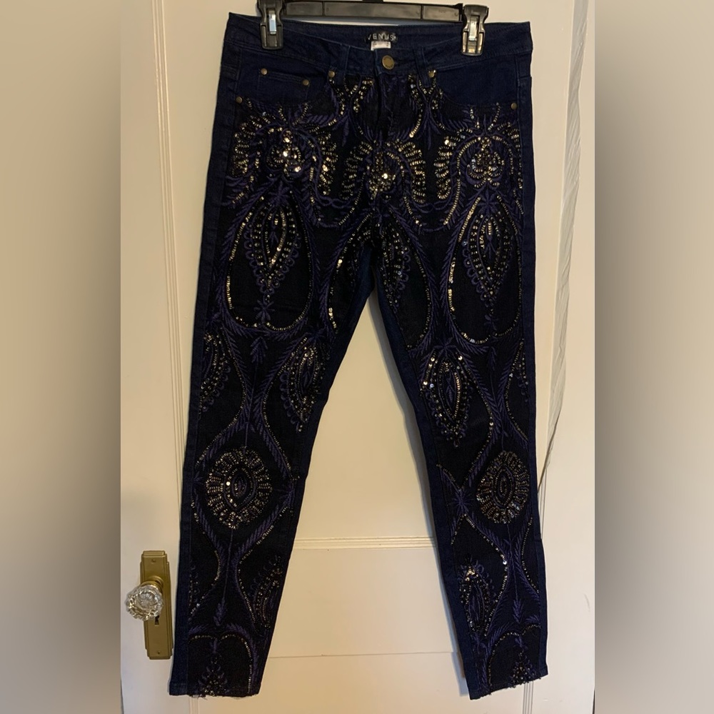 Venus sequin skinny jeans Size 8